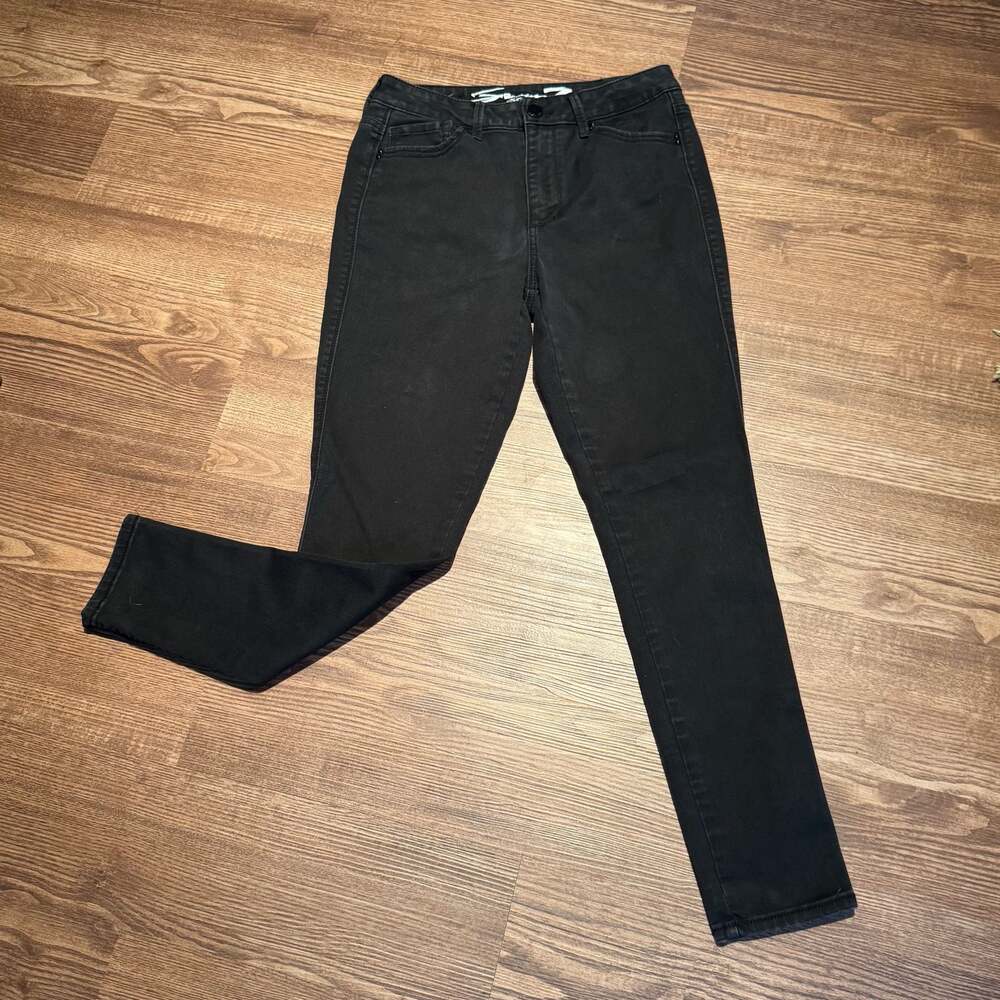 Seven7 High Rise Skinny Black Jeans Size 10